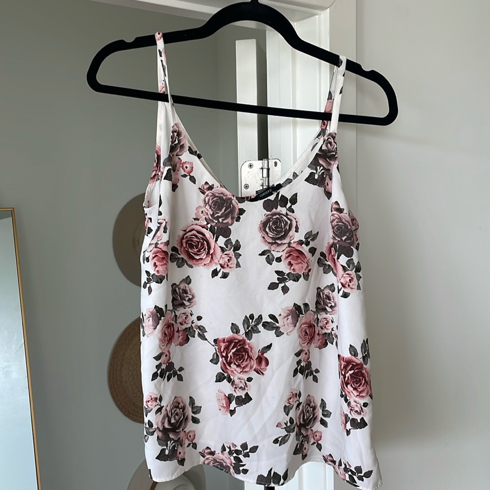 F21 Silky floral tank